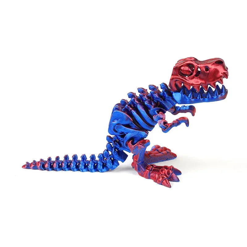 3D Printed Dragon Dinosaur Model Joints Can Move Freely Desktop Craft Ornament Gifts for Kids For Landscaping Decoration Elk-Valley 3D