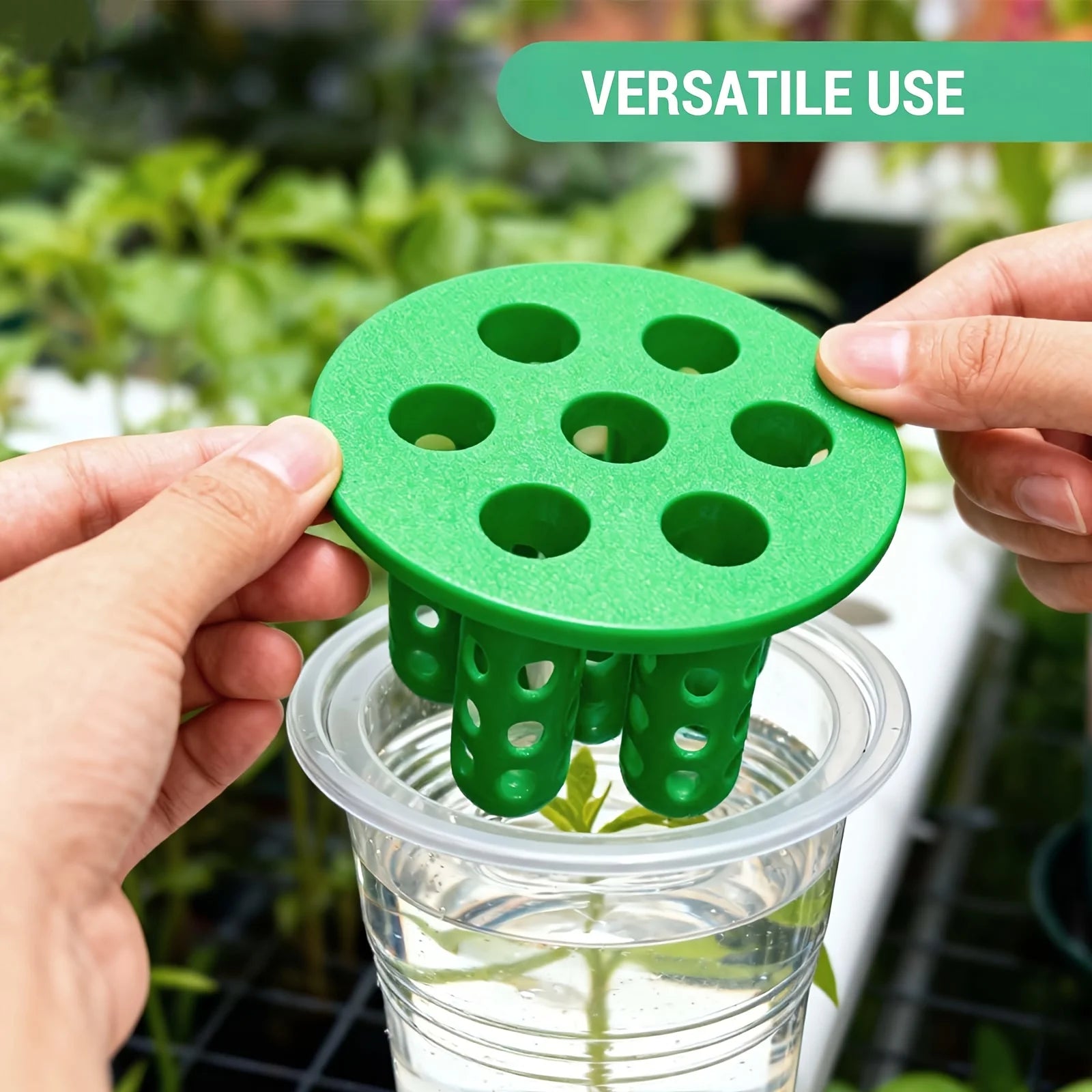 2PC Garden Nursery Pot 7-Hole Garlic Scallion Hydroponic Planters 3D Printed Hydroponic Mold for Flower Vegetable Home Gardening Elk-Valley 3D