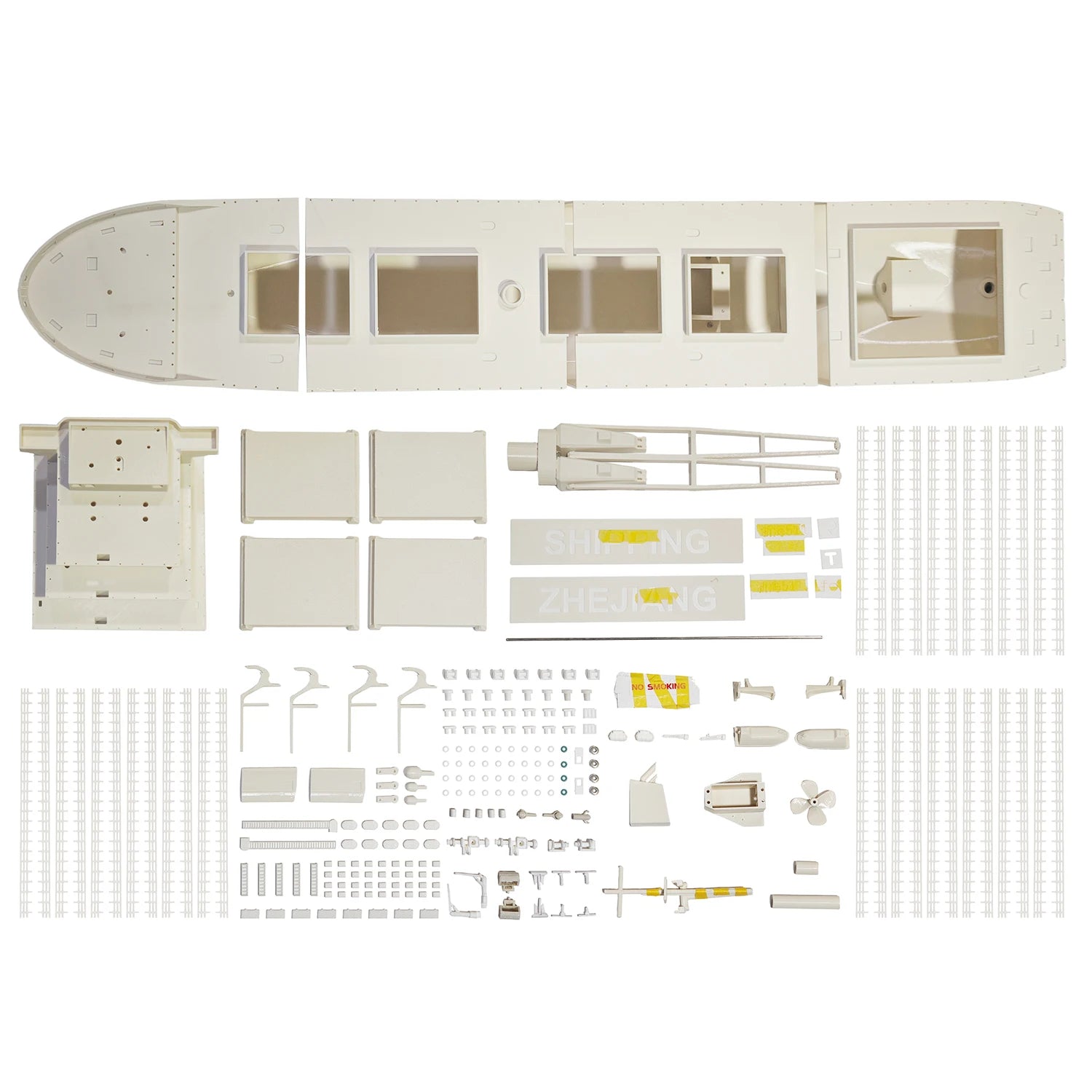 RC Boat 100cm Simulation Remote Control Bulk Cargo Boat 3D Printing RC Boat Model Kit Adult Toy Elk-Valley 3D