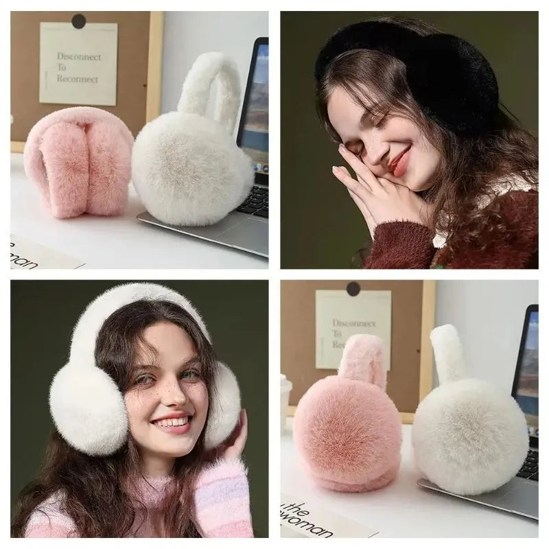 Women'S Winter Warm Ear Muffs Windproof Cold-Resistant Ear CoversThickened Lining Christmas Holiday Gift Cold Weather Gear Elk-Valley 3D