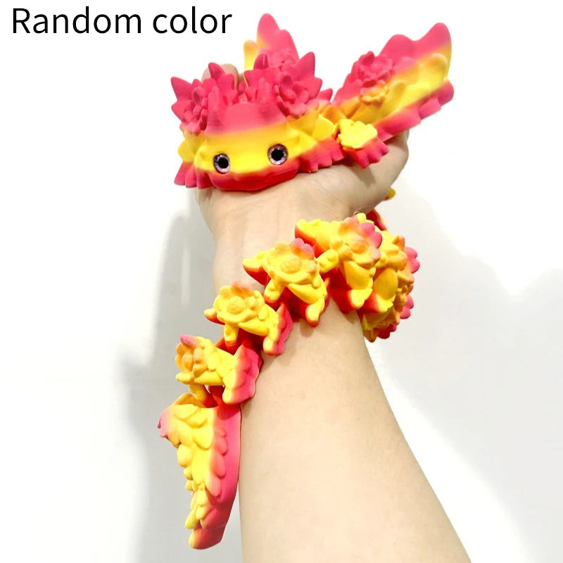 3D Print Toy Salamander Dragon Desktop Ornament 3D Print Animals Home Office Crafts Print Characters Christmas Halloween Gifts Elk-Valley 3D