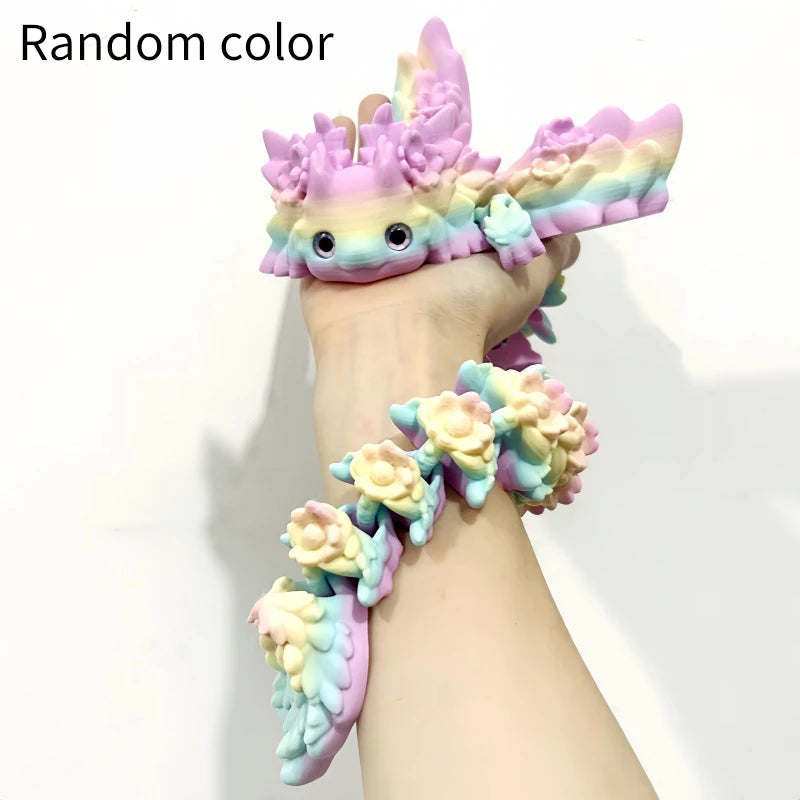 3D Print Toy Salamander Dragon Desktop Ornament 3D Print Animals Home Office Crafts Print Characters Christmas Halloween Gifts Elk-Valley 3D