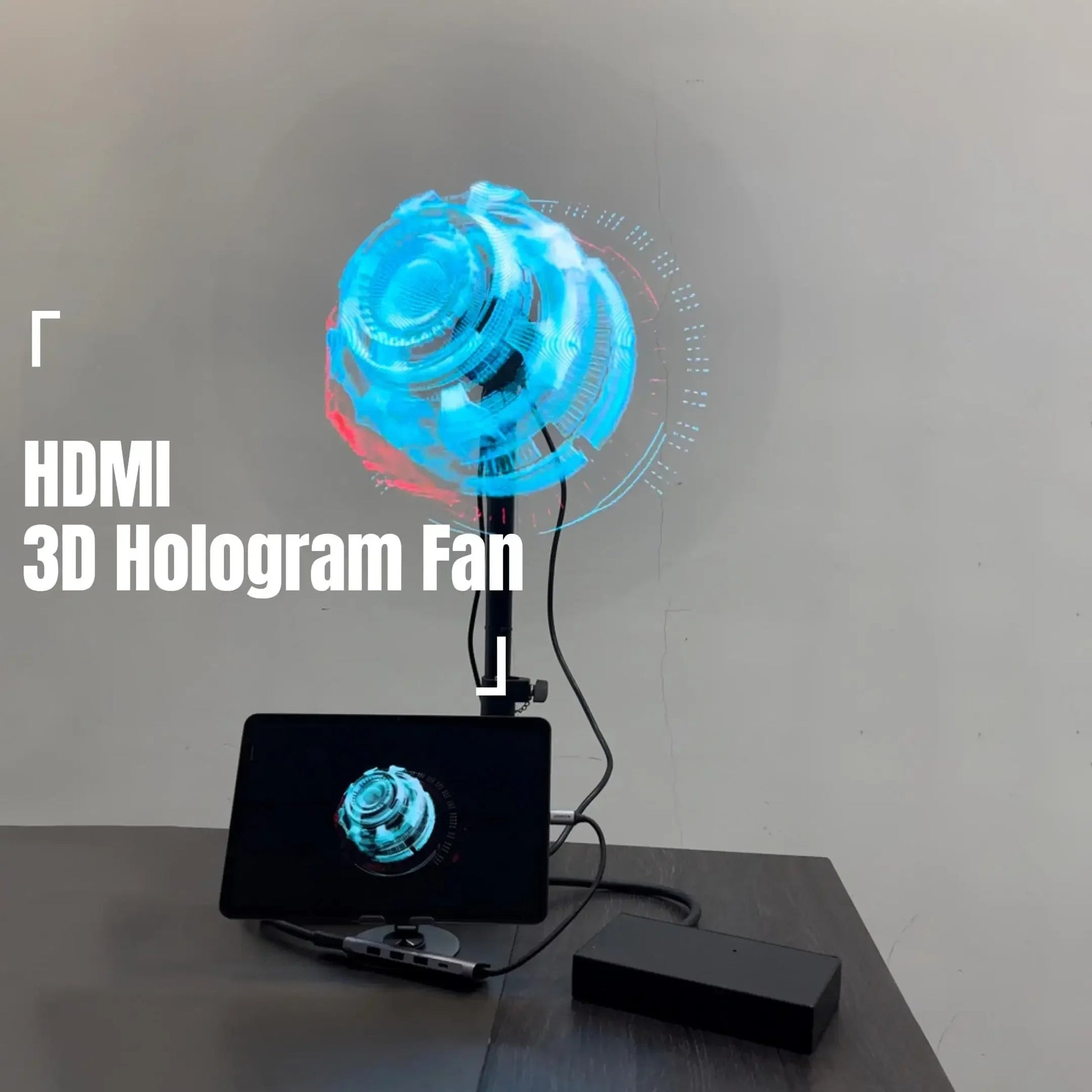 3D Hologram Fan HD Advertisement Equipment COUES 100cm-180cm HDMI Projection Screen Holographic Projector Display Custom Elk-Valley 3D