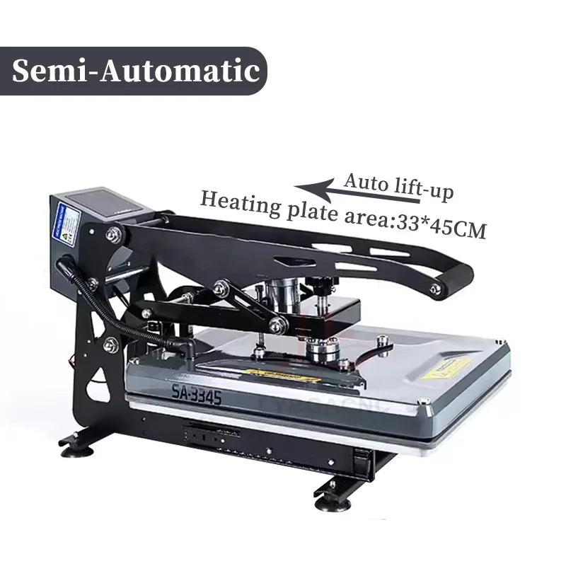 Heating Transfer Press Printing Machine T-Shirt Hot Stamping Printer for Clothes Design Artwork Digital 380x380MM 330x450MM Tool