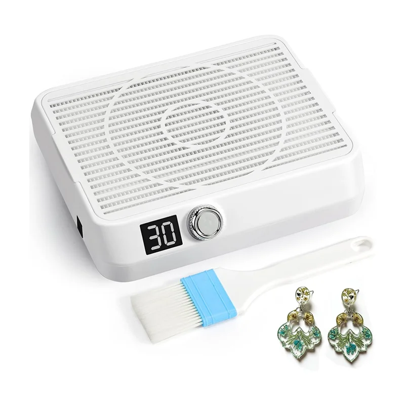 B84B-Resin Dust Collector,Epoxy Resin Drill Polishing Vacuum Fan With Reusable Filter, UV Resin Molding Tool