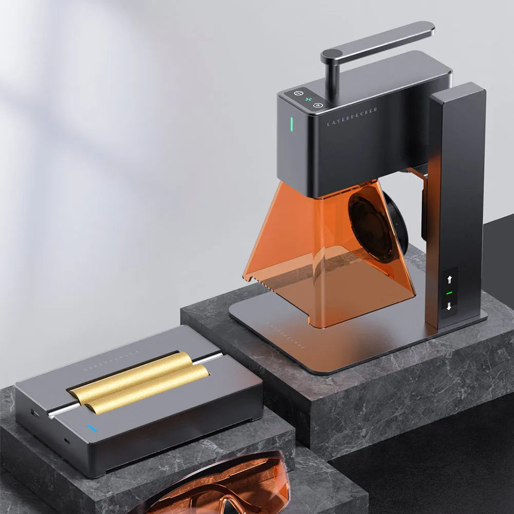 LaserPecker Laser Engraver Portable Easy to Use Fast Engraving Speed Multi Material Laser Engraving Machine With 2k 5W LP2 Pro Elk-Valley 3D