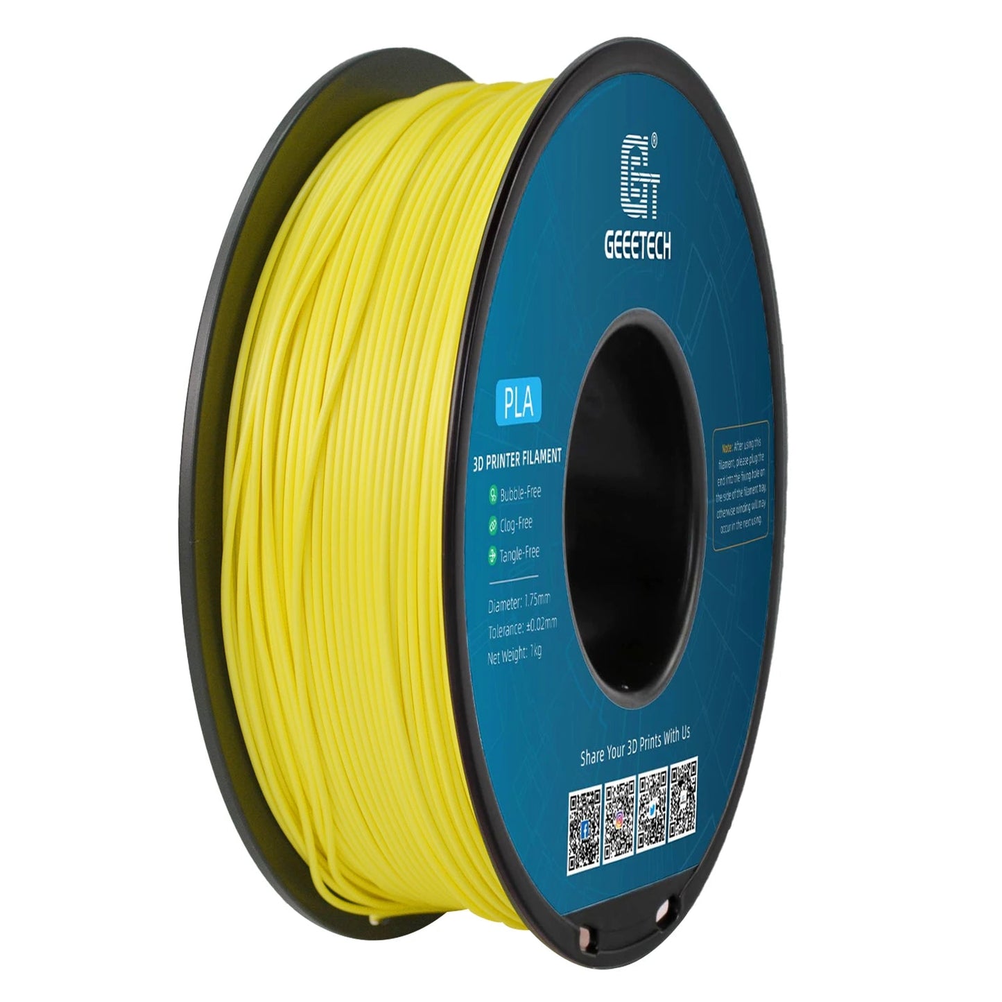Geeetech Standard PLA Filament 1kg 1.75mm 3D Printer Plastic Material, Accuracy 0.03mm, Free Shipping Fit Most FDM Printer Elk-Valley 3D