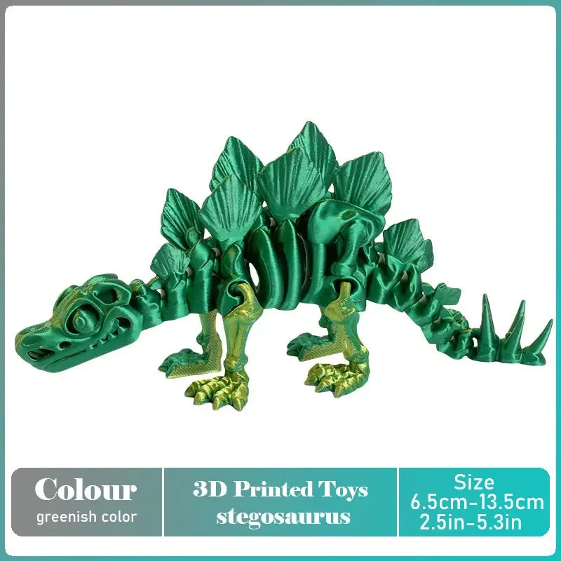 3D Printed Tyrannosaurus Rex Realistic Dinosaur Model Jointed Full Movable Birthday Gift Realistic Animals Decorative Desktop Elk-Valley 3D