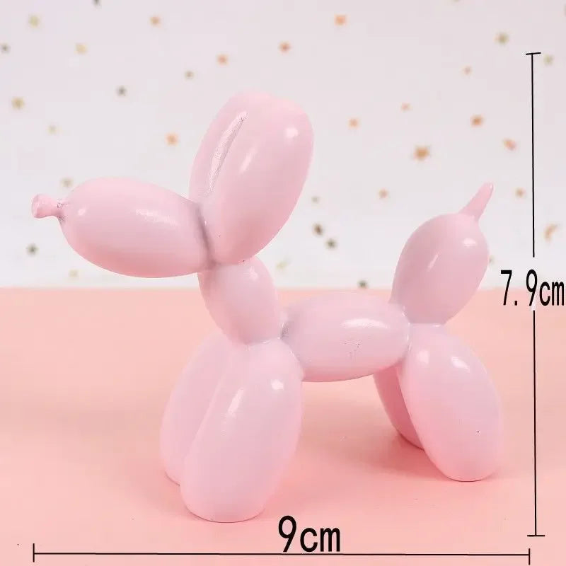 Statue Sculpture Figurine Animals Cake Art electroplating Dog Nordic Small Antiskid decorations living Dessert Mat Balloon Party Elk-Valley 3D