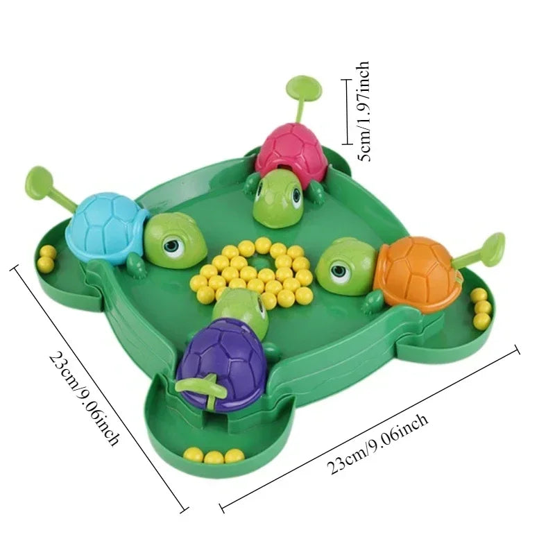 Kids Desktop Competitive Games Turtles Eat Beans safe Parent-child Interaction Entertainment Game Educational Relieve Stress Toy Elk-Valley 3D