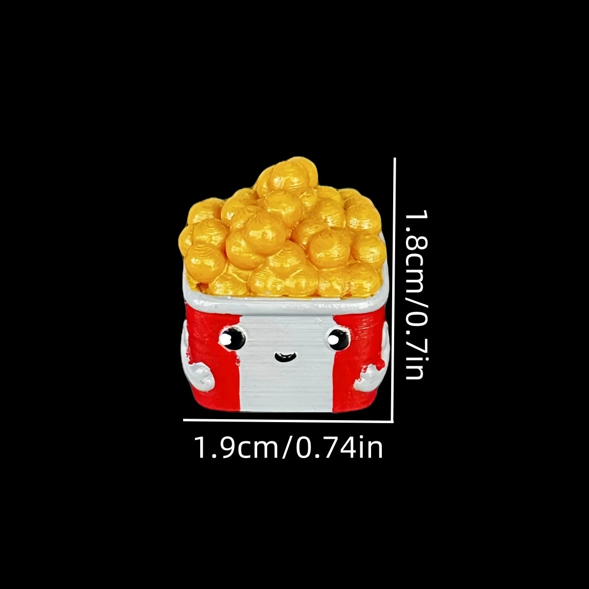 3d Printed Burger Fries Personalized Keycaps  Resin Material Coloring Delicious Food Fun Keycaps Mechanical Keyboard Cap