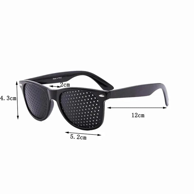 1-5PCS Anti-myopia Astigmatism Glasses With Holes Vision Correction Fatigue Pin Hole Glasses For Men Women Eyesight Improvement Elk-Valley 3D