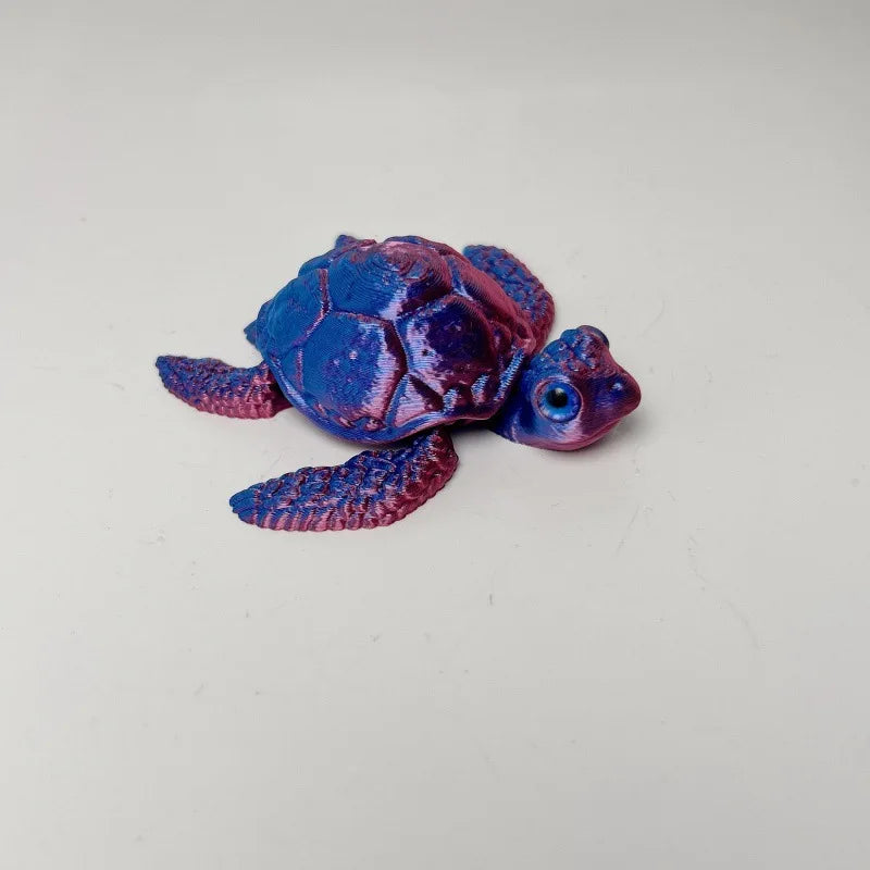 3D Printed Turtle Figurines Movable Joints Creative Collection Desktop Decoration Ornaments Holiday Gifts for Decoration Crafts Elk-Valley 3D