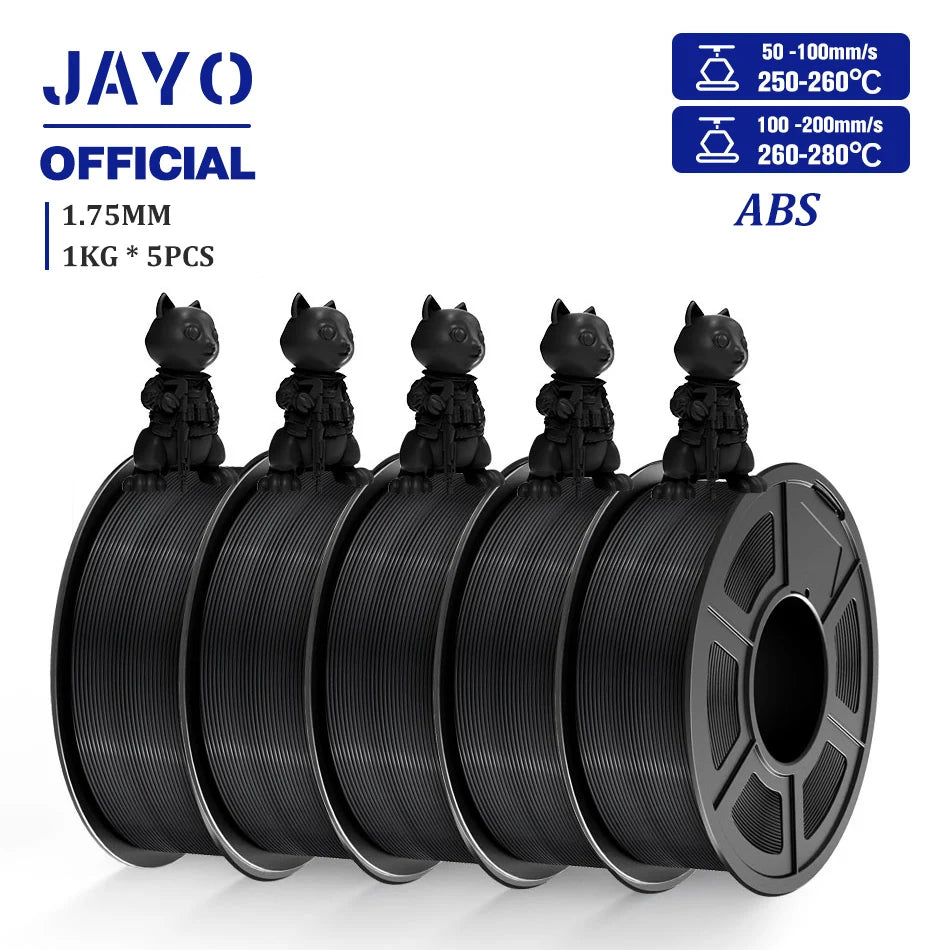JAYO ASA / ABS / Easy ABS Filament 1.75mm 1KG 3D Filament Low Printing Temperature ABS 3D Printer Filament Excellent Resistance Elk-Valley 3D