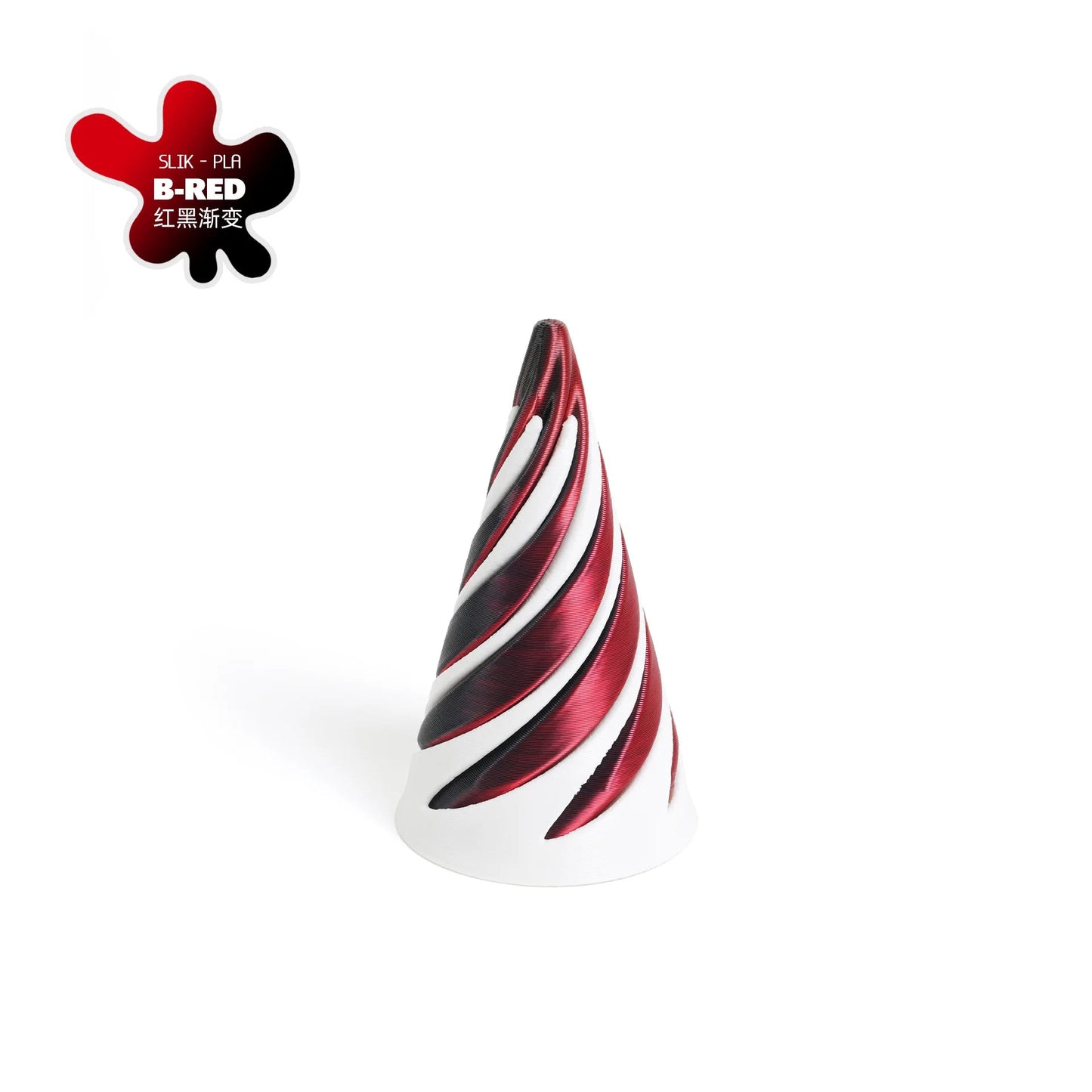 3D Printed Decoration Mini Vortex Printed Spiral Conae Fidget Toy Impossible Pyramid Passthrough Sculpture Thread Illusion Gift Elk-Valley 3D