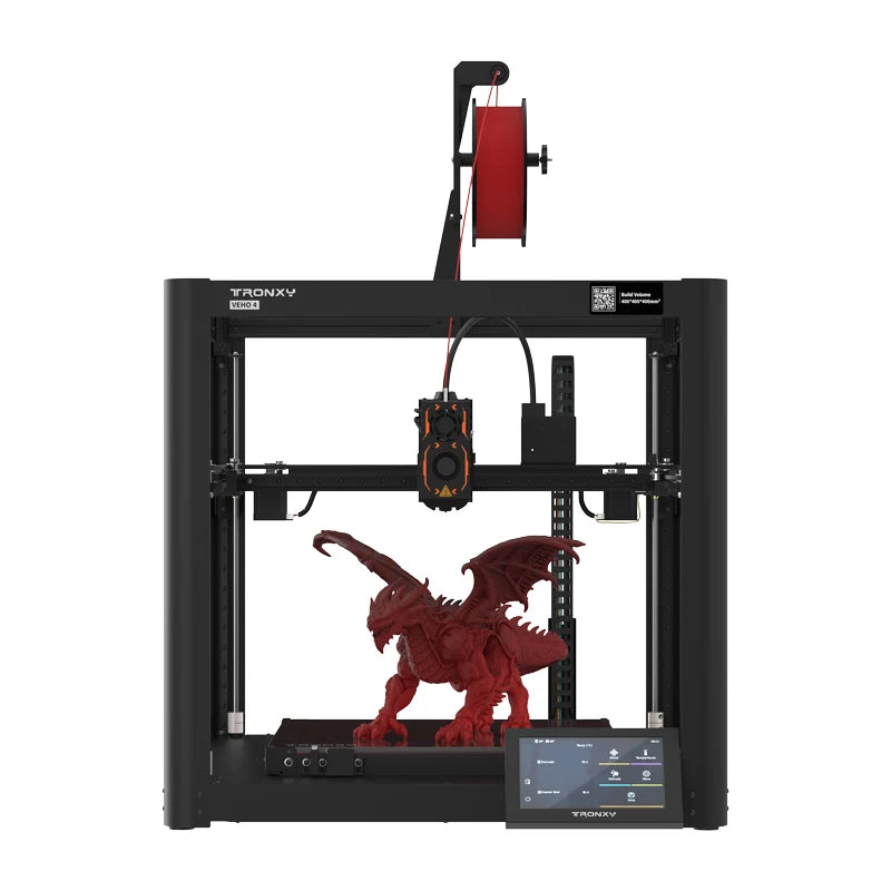 TRONXY VEHO 4 FDM 3D Printer Large Build Size 400x400x400mm 3d Printer diy Kit 600mm/s Fast Speed Full-set Printer impresora 3d Elk-Valley 3D