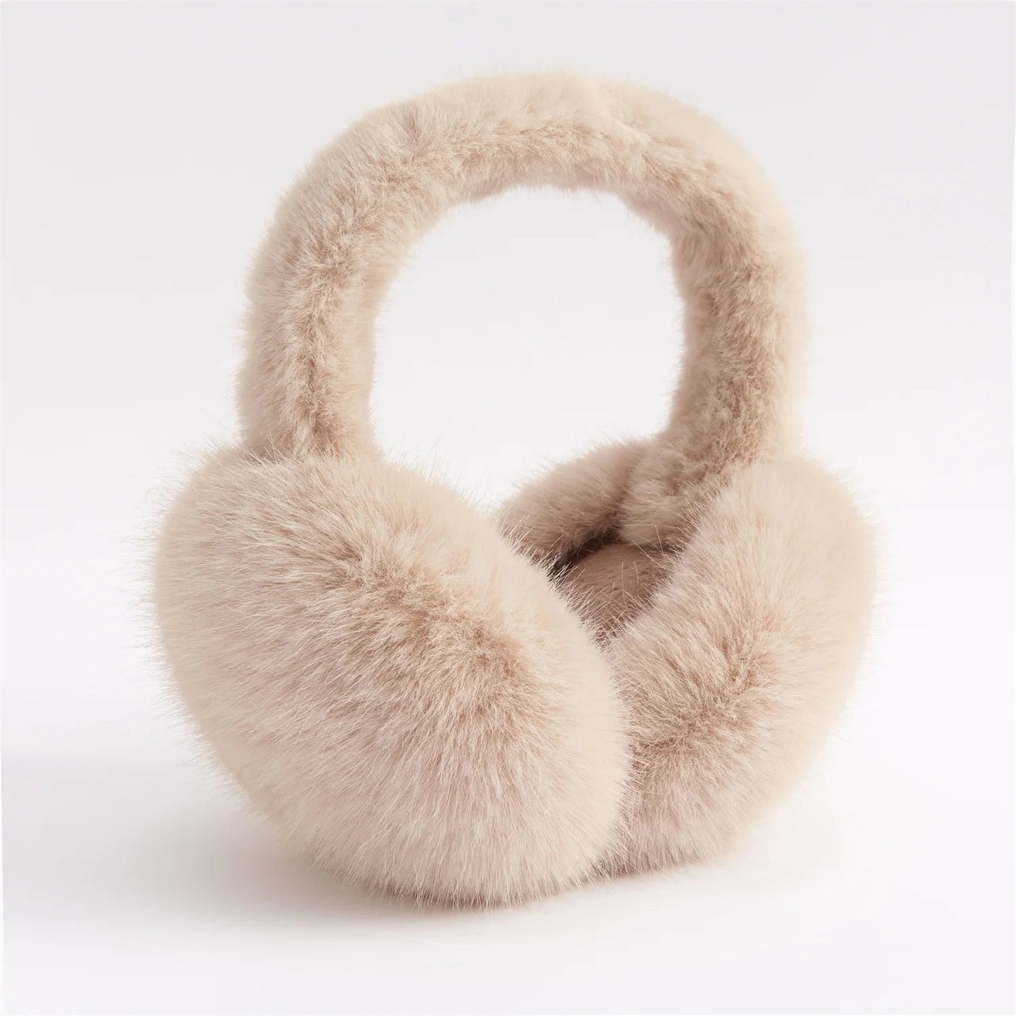Anjj High Quality Earmuffs Faux Rabbit Fur Hang Ear Cover Warm Winter Ear Muffs Fur Earmuffs Unisex Adult Ear Warmer Fold Elk-Valley 3D