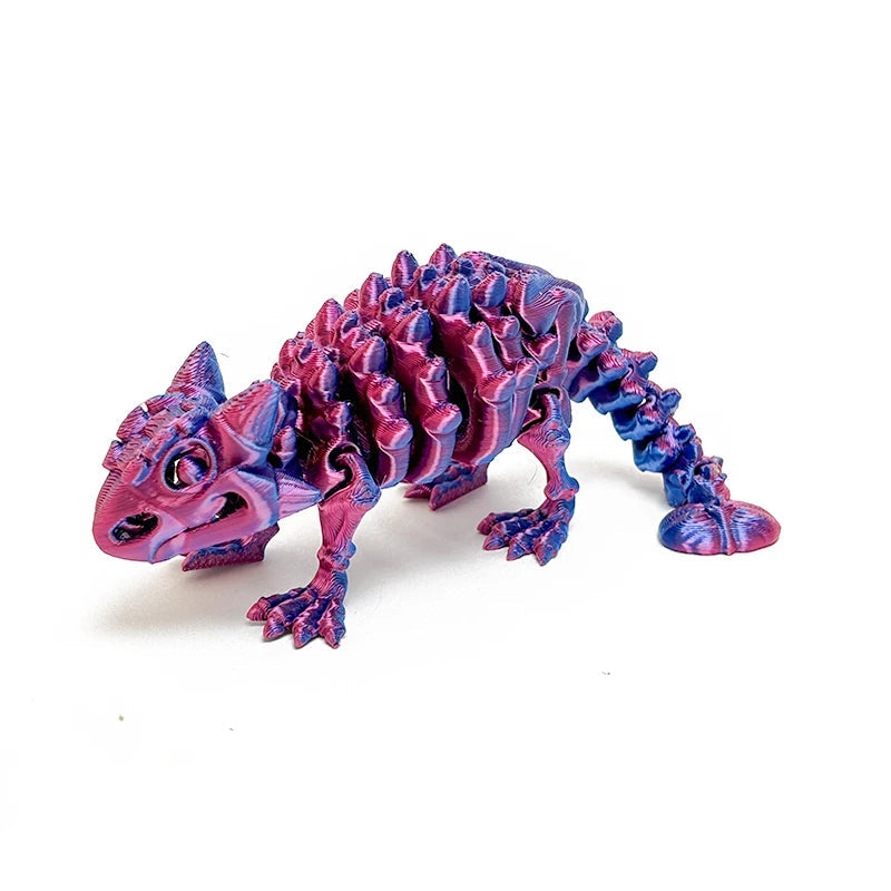 Mini 3D Printed Dinosaur Skeleton Model Movable Joints Velociraptor Decor Office Desk Ornament Kids Gift Home Decoration Elk-Valley 3D