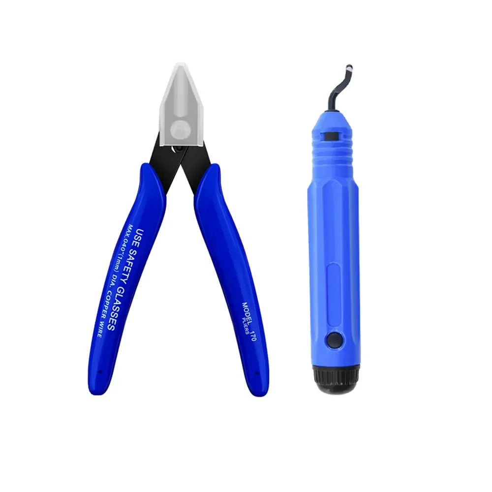 3D Printer Tool Kit Trimming Knife Scraper Cleaning Needle Tweezers Pliers Scraper Basic Deburring Tools Kit DIY 3D Printer Part