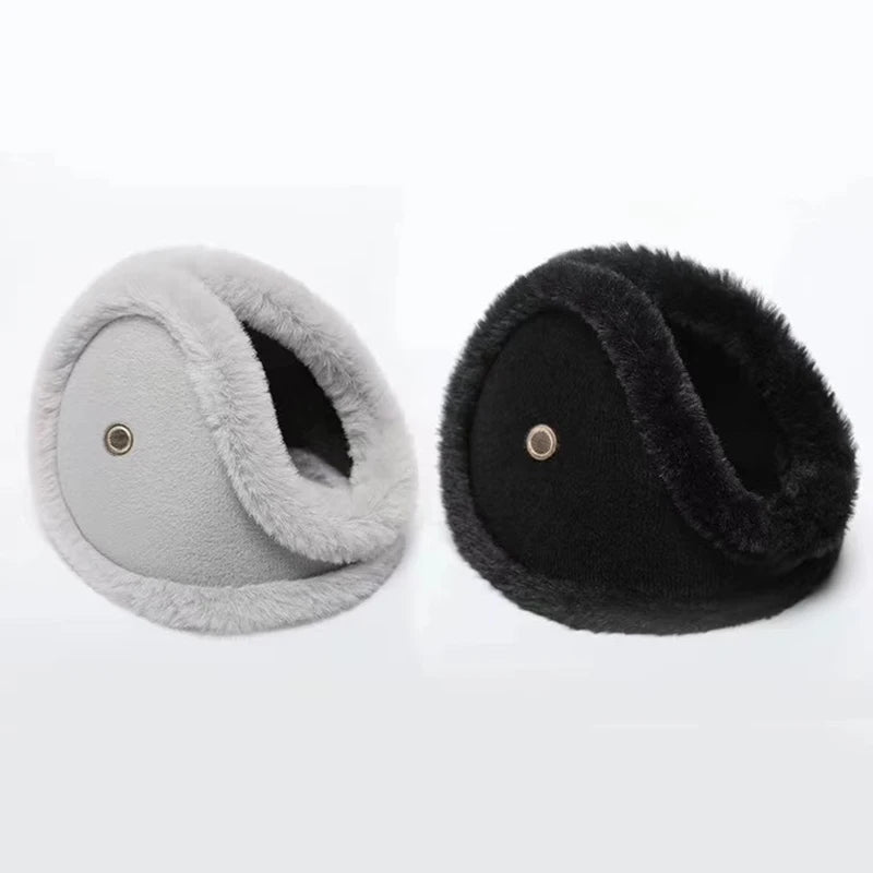 Warm Thicken Velvet Earmuffs Winter Outdoor Cycling Fleece Men Women Ear Cover Protector Plush Soft Ear Muffs Mask with Earpiece Elk-Valley 3D