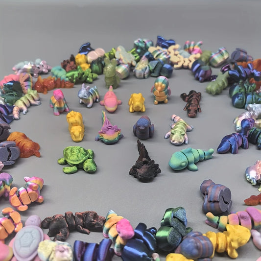 5/10/15 pcs of 3D printed animal kingdom, unique and diverse models for room decoration, garden furnishings aquarium decoratio