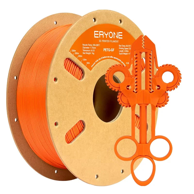 ERYONE 1/5KG  PETG Glass Fiber Filament 1.75mm +/- 0.03mm, 3D Printing Filament PETG GF, 1kg (2.2 LBS)/Spool Elk-Valley 3D