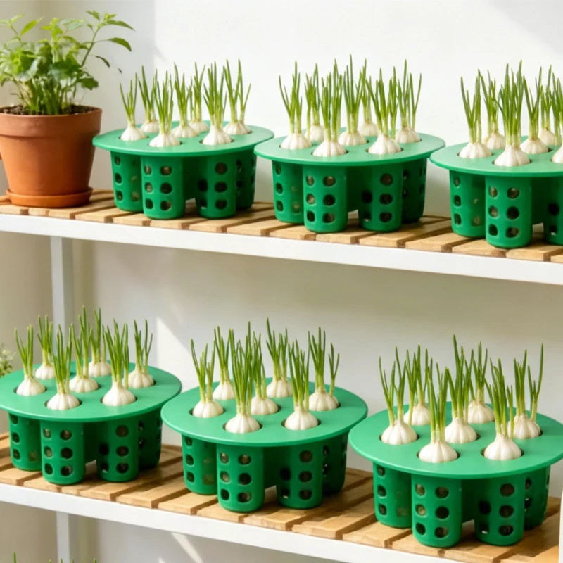 Hydroponic Vegetables Seed Planters Plant Garlic & Green Onion/Outdoor Nursery Pot  Gardening Flowers Plant Tray Growing Tool Elk-Valley 3D