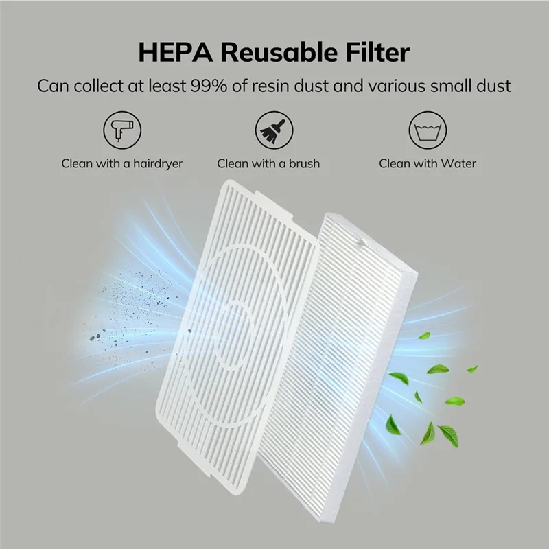 B84B-Resin Dust Collector,Epoxy Resin Drill Polishing Vacuum Fan With Reusable Filter, UV Resin Molding Tool