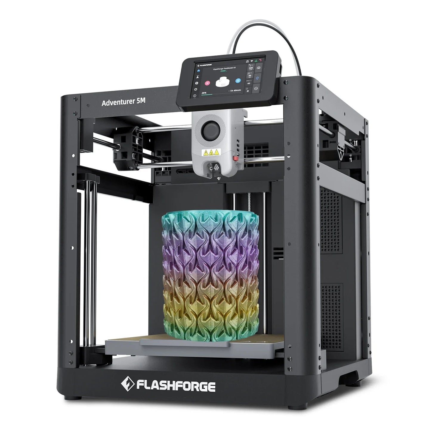 FLASHFORGE Adventurer 5M 3d Printer Max 600mm/s High Speed Full-auto Leveling 280℃ Direct Extruder PEI Flexible Plate Elk-Valley 3D