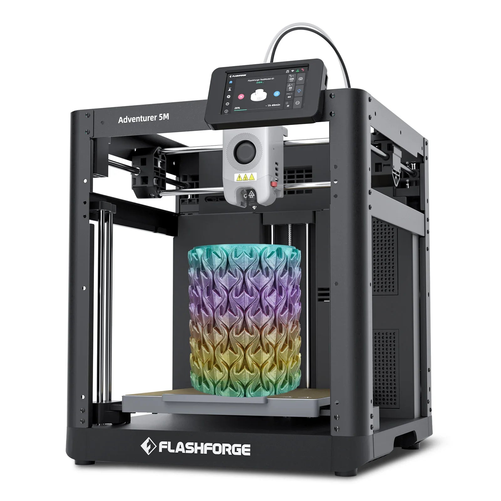 FLASHFORGE Adventurer 5M 3d Printer Max 600mm/s High Speed Full-auto Leveling 280℃ Direct Extruder PEI Flexible Plate Elk-Valley 3D