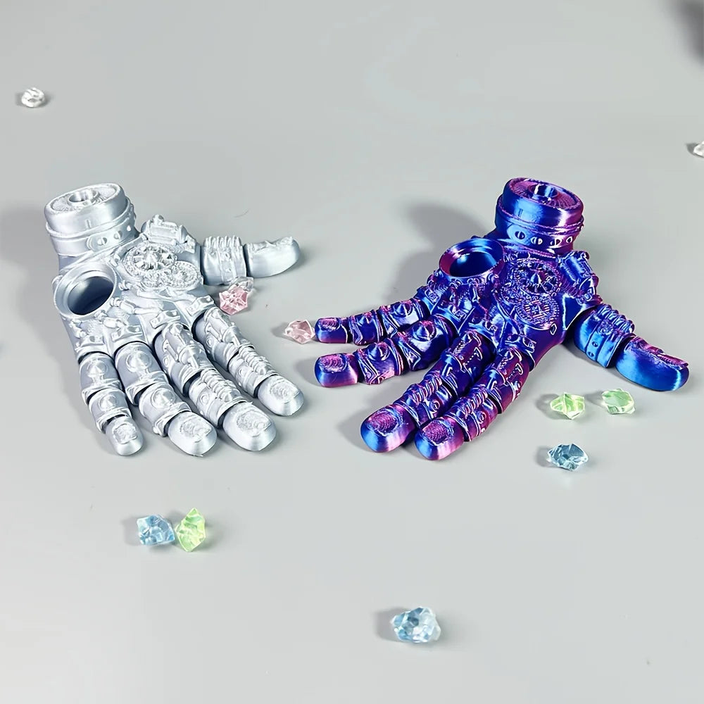 3D Printed Mechanical Hand Ornament, Themed Decorative Piece with a Tech Aesthetic - Perfect Gift for Halloween
