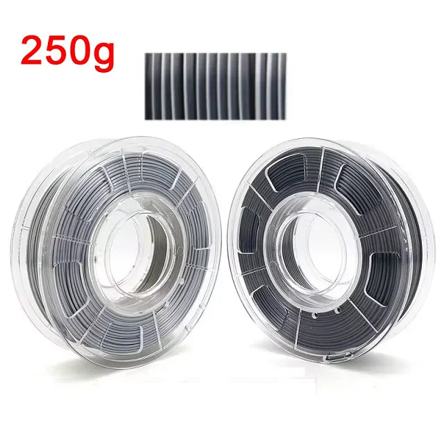 Dual Color Filament Silk PLA 1.75mm 1kg 500g 250g 3D Printer Plastic Material Two Colors Filament PLA Black Red Green Bundle New Elk-Valley 3D