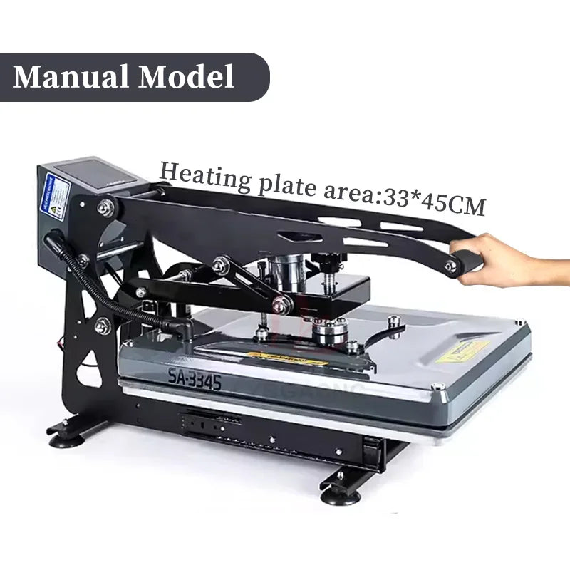 Heating Transfer Press Printing Machine T-Shirt Hot Stamping Printer for Clothes Design Artwork Digital 380x380MM 330x450MM Tool