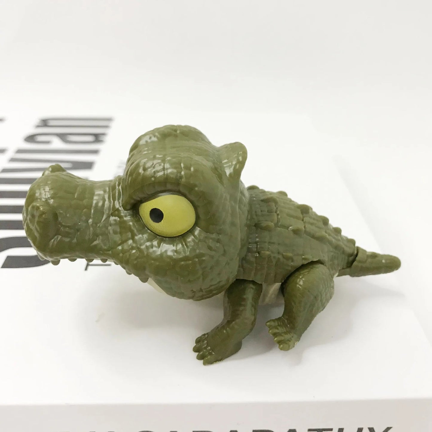 Children Jurassic Biting Finger Dinosaur Animals Model Toys Movable Joints Tricky Chameleon Hippo Kids Birthday Christmas Gifts Elk-Valley 3D