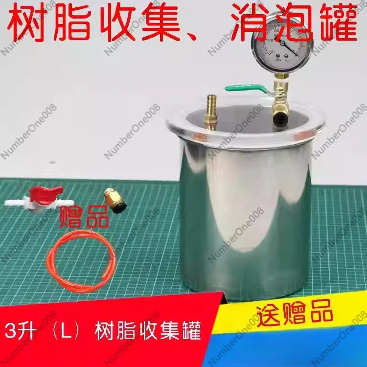 3L Vacuum Resin Collector Pot For Vacuum Resin Infusion Process Drying Chamber Degassing Elk-Valley 3D