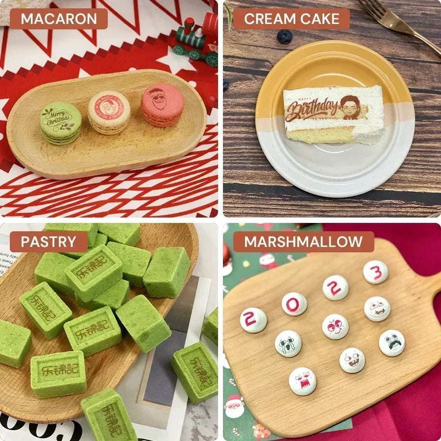 Evebot Food-grade Portable PrintPen Handheld Inkjet Printer Specifically for Food Surfaces Perfect for Coffee Macaron Cakes Elk-Valley 3D