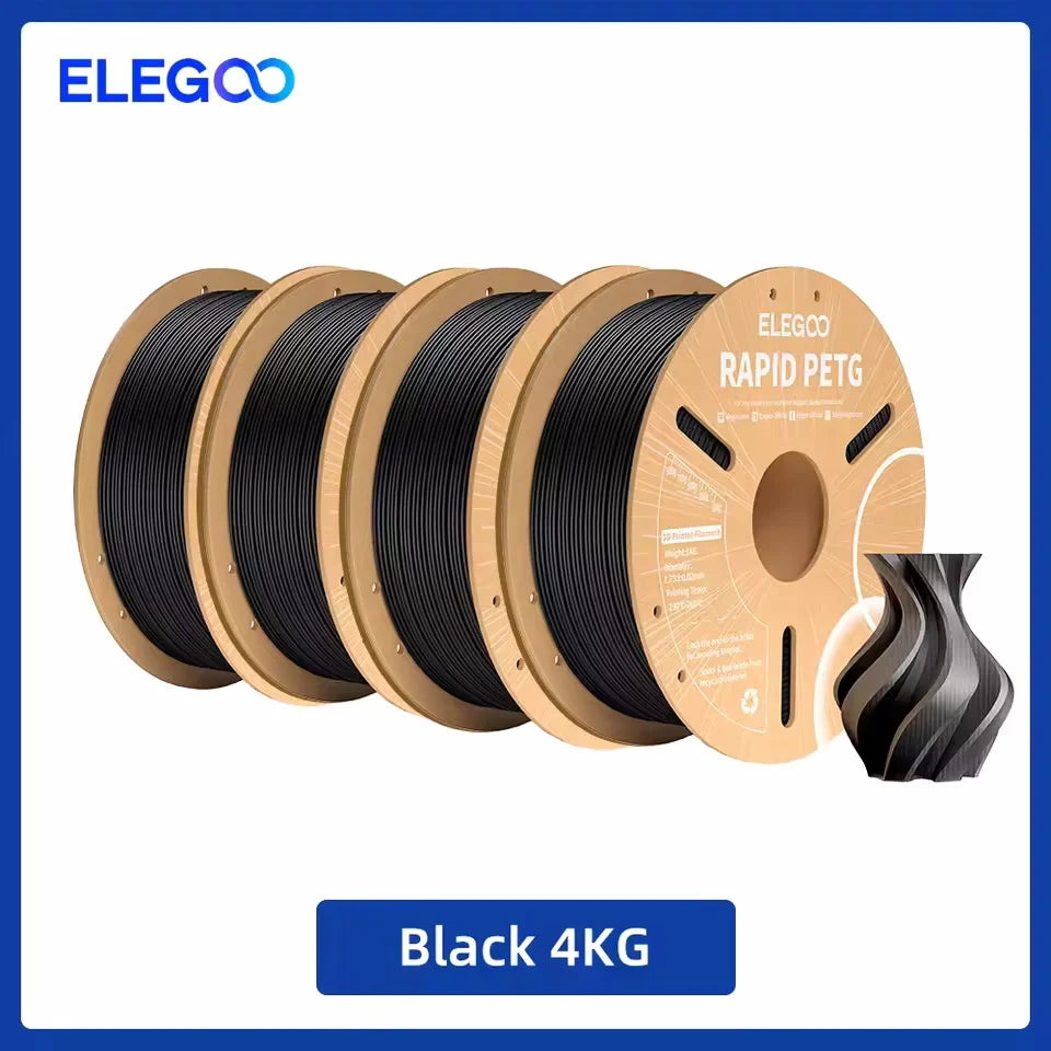 ELEGOO Rapid PETG Filament 1.75mm 1KG,High Speed 30-600mm/s 3D Printer Filament 1kg Fits for Most FDM 3D Printers Elk-Valley 3D