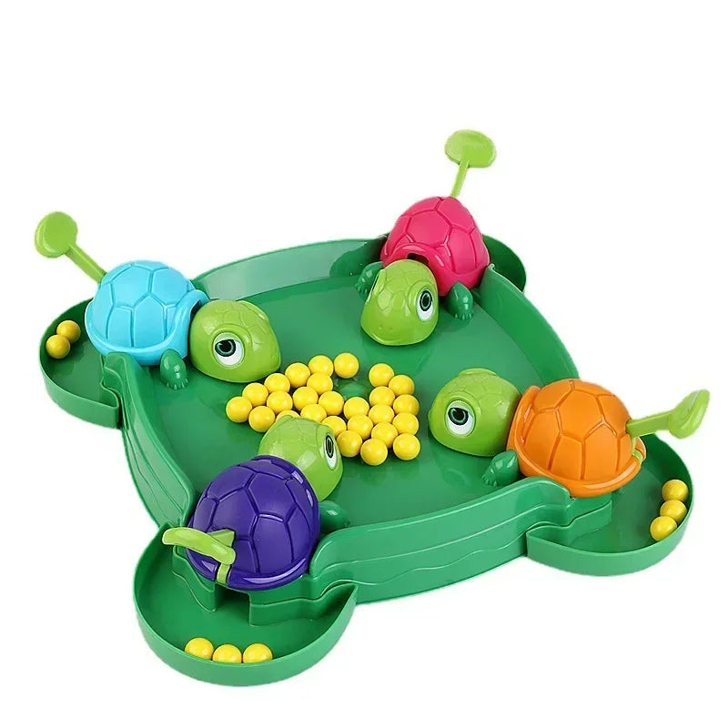 Kids Desktop Competitive Games Turtles Eat Beans safe Parent-child Interaction Entertainment Game Educational Relieve Stress Toy Elk-Valley 3D