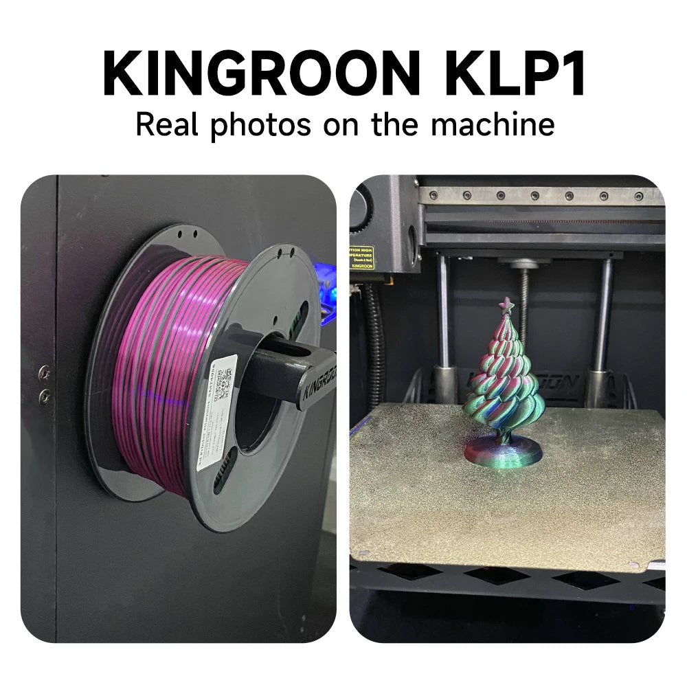 3D Printer Filament Safety Plastic Filament 200g Tri-Color Silk Rainbow PLA Filament 1.75mm Accuracy+/-0.02m 3D Printer Filament Elk-Valley 3D