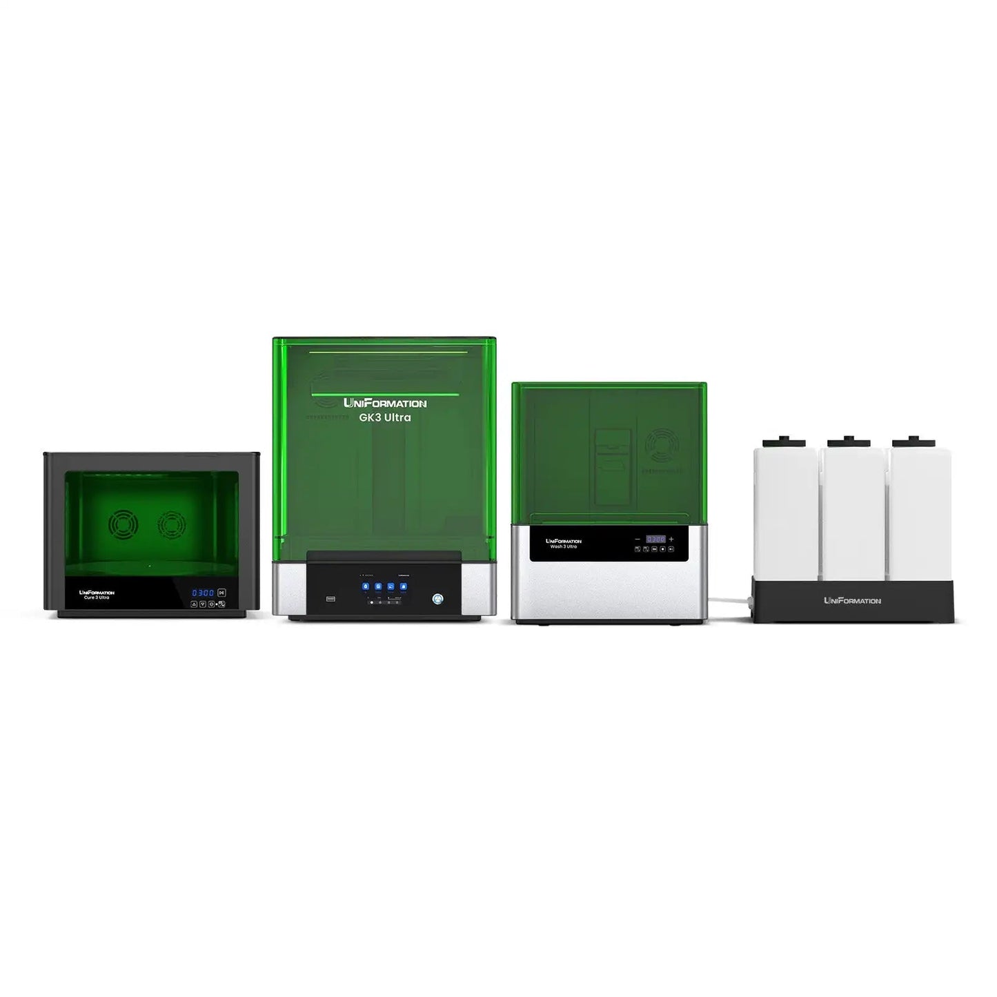 UniFormation GK3 Ultra LCD Printer0.3'' LCD Photocuring Resin 3d model making Printer with Build-in Heating System & Odor Filter Elk-Valley 3D