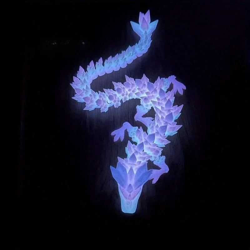 Divine Dragon Statue  Printed Night Light Dragon Sculpture Aquarium Decoration Theme Adult Bedroom Desktop Ornament Car Ornament Elk-Valley 3D