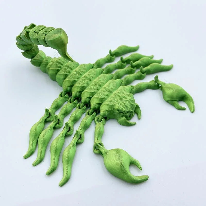 Scorpion 3D Printing Simulation Animal Model Toy Joint Movable Scorpion Ornament Children's Toy Gift Fish Tank Landscaping Craft Elk-Valley 3D