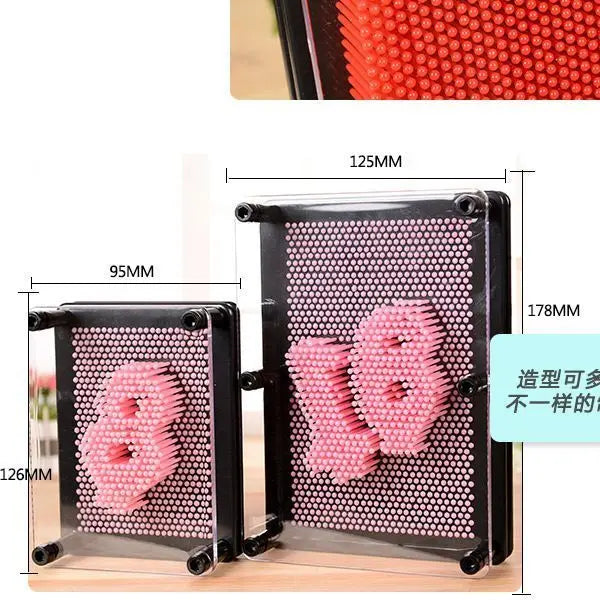 3D Hand Mold Pin Art Toy Creative Gift for Kids Birthday Novelty 3D Handprint Sculpture