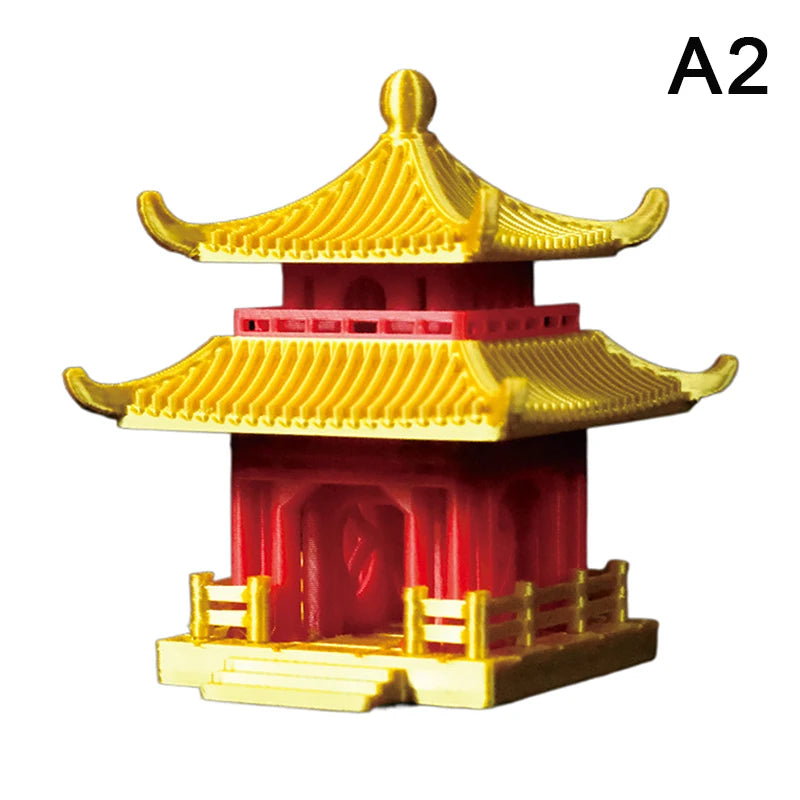Miniature Archway Statue Ancient Building Model Japanese Garden Decor Fish Tank Decor Memorial Gate Mini Aquarium Decorations Elk-Valley 3D