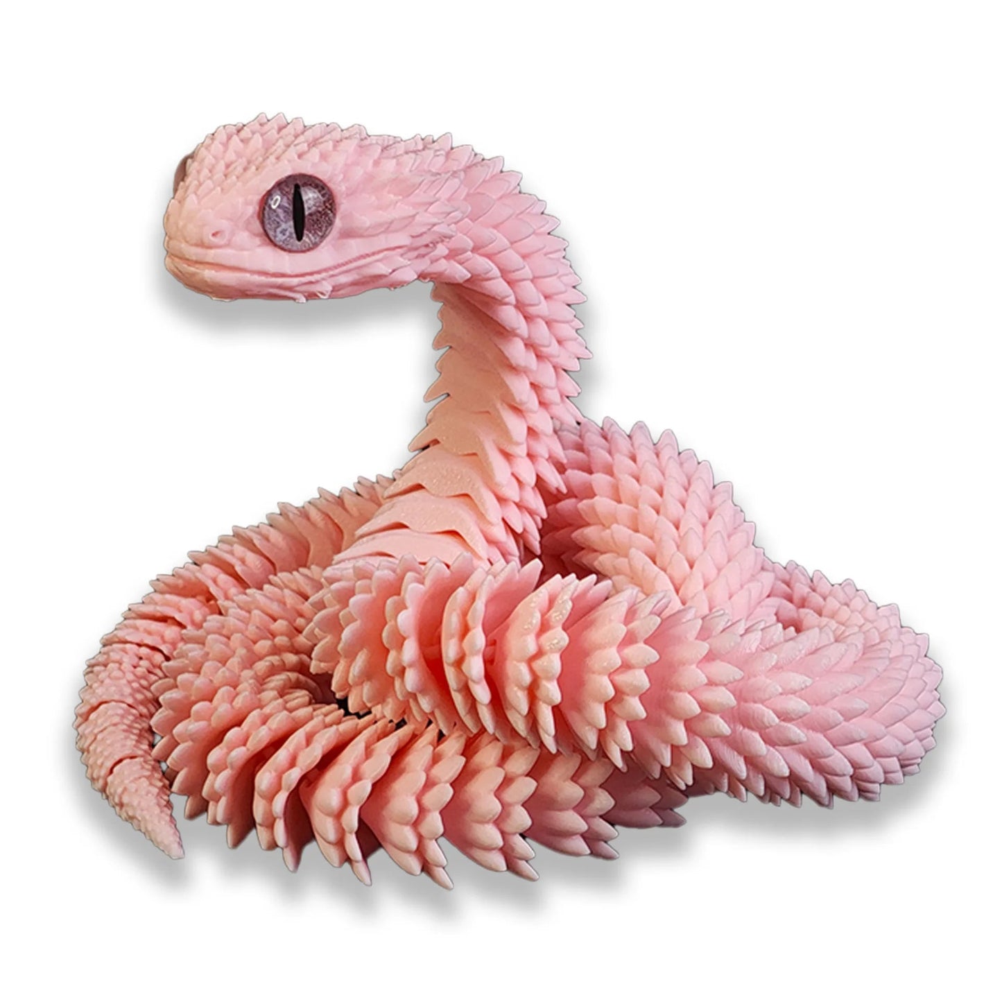 3D Printed Snake Multi-Joint Rotatable Stereoscopic Snake Office Desktop Ornament Home Decor Animal Model Figurine Car Decor Elk-Valley 3D