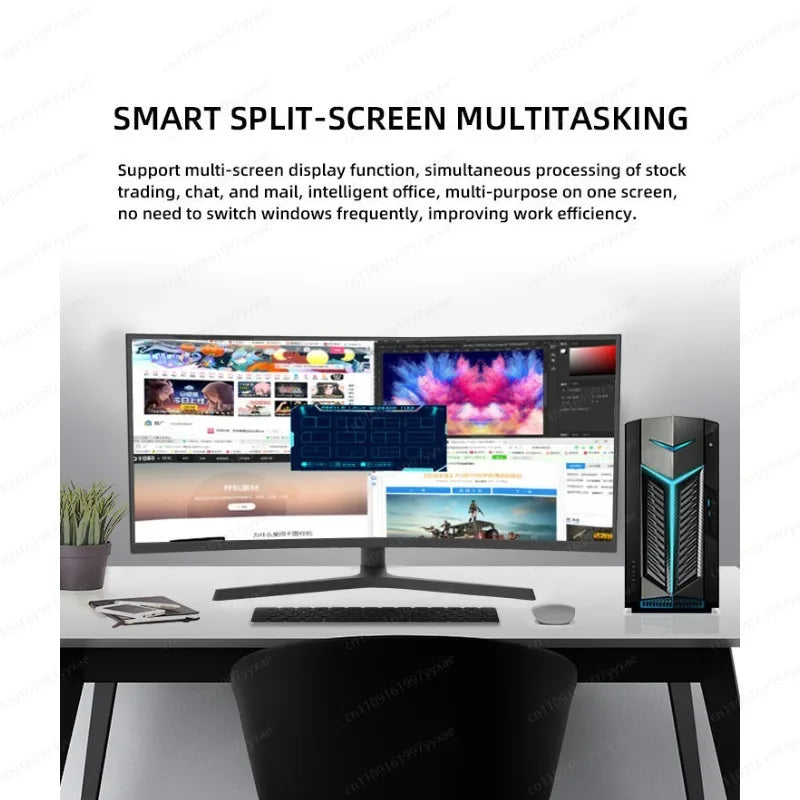 34" Curved Ultrawide Gaming Monitor UWQHD 165Hz 1500R 1ms HDR FreeSync Height/Tilt Adjustable PC Screen Elk-Valley 3D