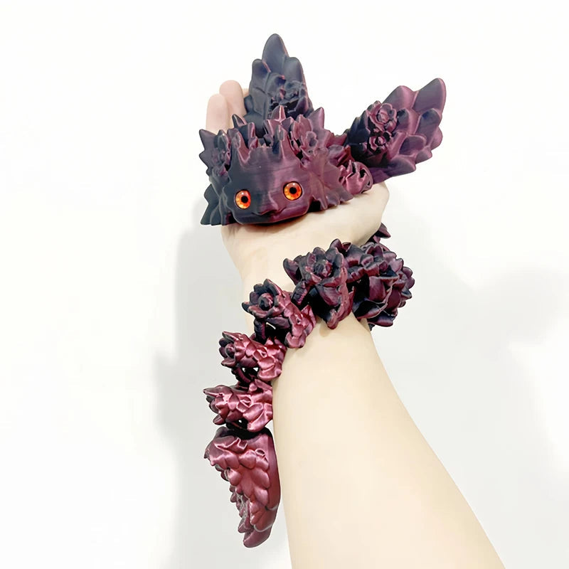 3D Print Toy Salamander Dragon Desktop Ornament 3D Print Animals Home Office Crafts Print Characters Christmas Halloween Gifts Elk-Valley 3D