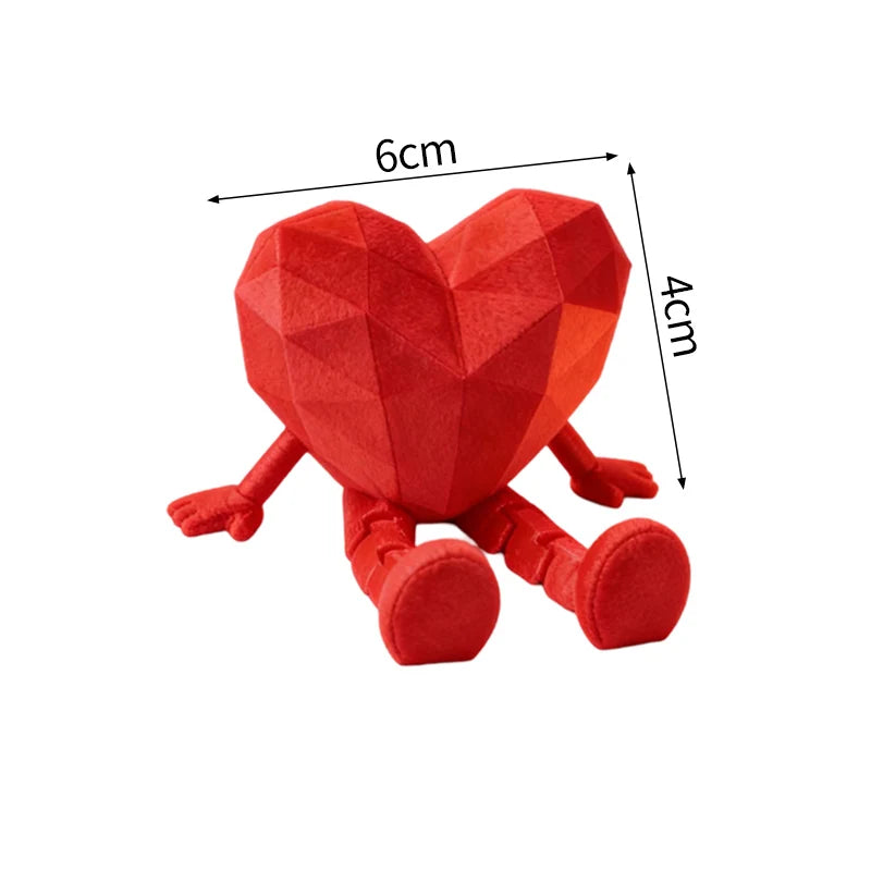 3D Printed Heart Ornament Wedding Party Decoration Valentine's Day Desk Accessiories Wedding New Year 3D Printed Decorations Elk-Valley 3D