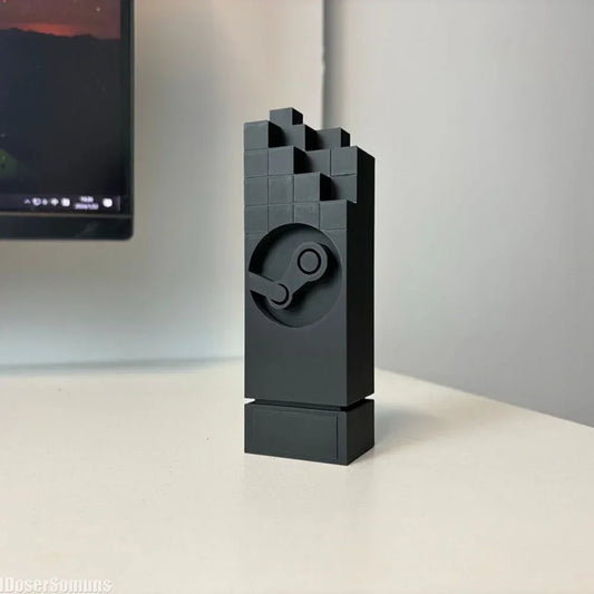 3D Printed Stem Game Trophy Ornament Computer Desktop Ornament Toys Trophy Creative Simple Study Room Desktop Ornament