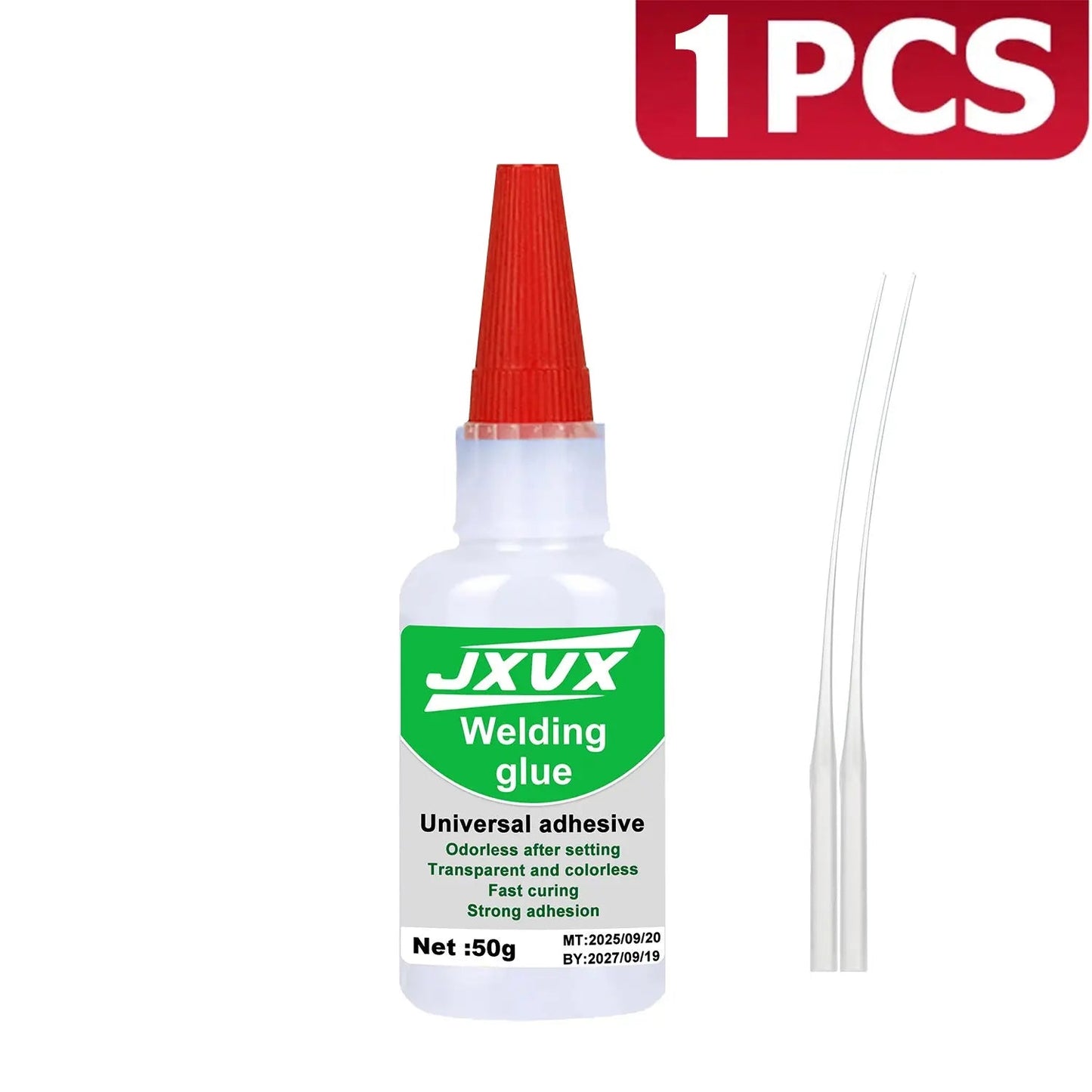 JXVX 50g Welding High Strength Oily Glue - Universal Superglue Mighty Instant Glue for Resin Ceramic Metal Glass Elk-Valley 3D